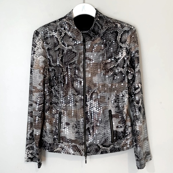 Vintage Frank Lyman size 8 animal print jacket - Picture 6 of 16